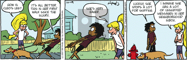 Cleats on Friday October 19, 2007 Comic Strip