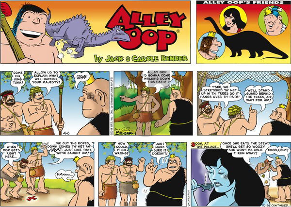 Alley Oop on Sunday April 6, 2014 Comic Strip