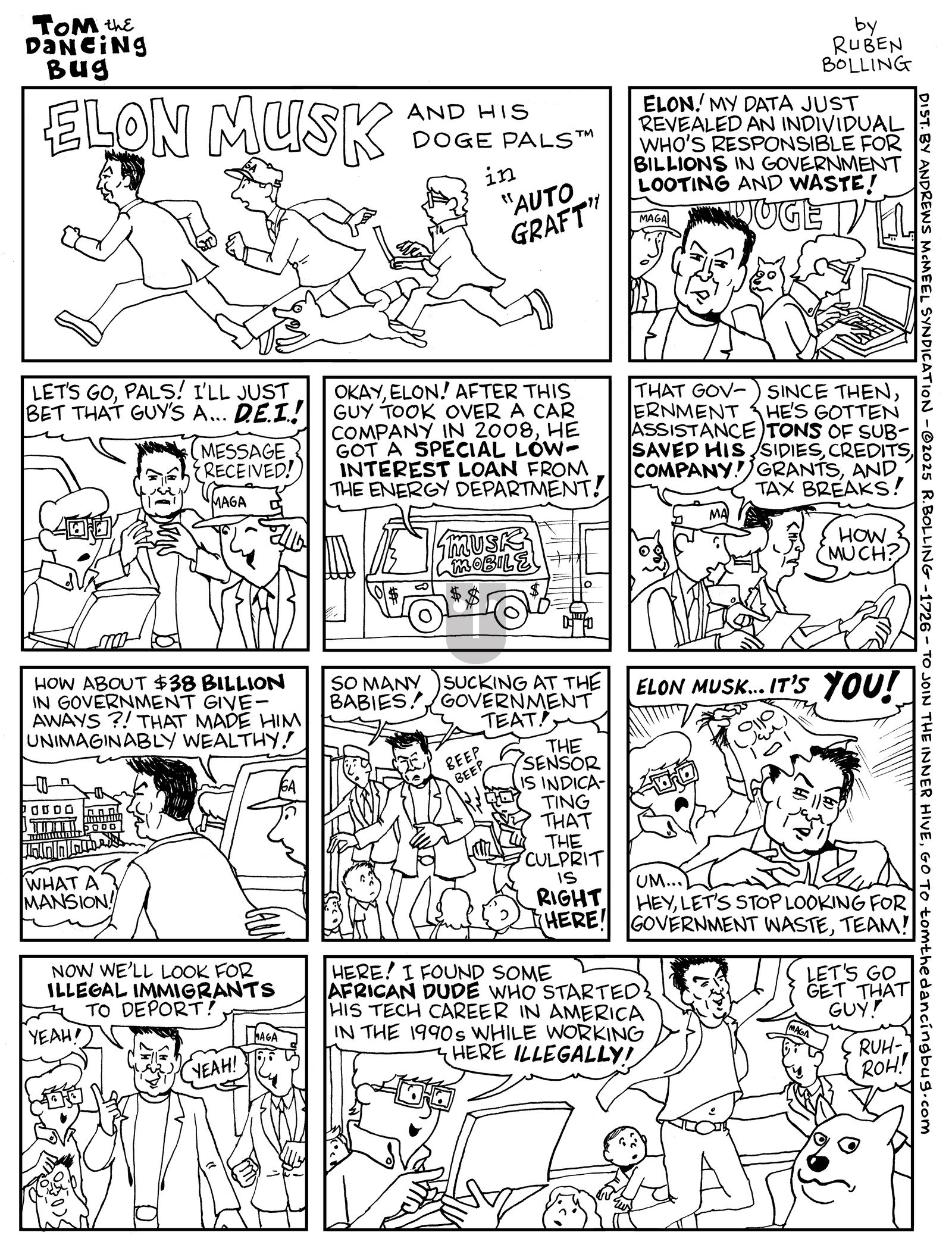 Tom the Dancing Bug - Monday March 10, 2025 Comic Strip