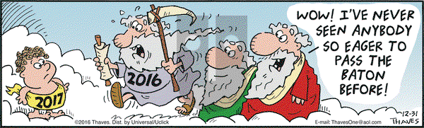 Frank and Ernest on Saturday December 31, 2016 Comic Strip