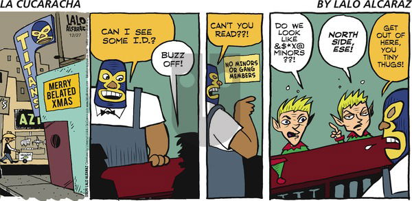 La Cucaracha on Sunday December 27, 2015 Comic Strip