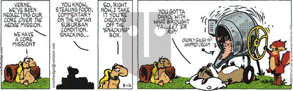 Over the Hedge on Monday August 12, 2013 Comic Strip