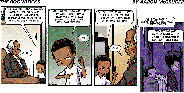 The Boondocks on Sunday June 15, 2008 Comic Strip