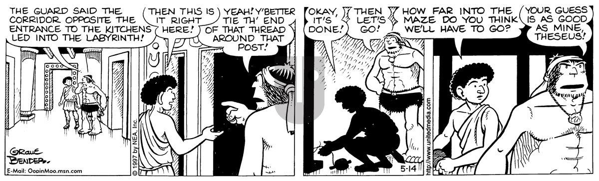 Alley Oop - Wednesday May 14, 1997 Comic Strip