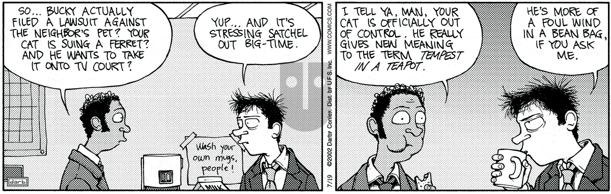 Get Fuzzy - Friday July 19, 2002 Comic Strip