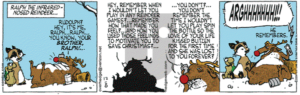 Over the Hedge on Sunday December 24, 2006 Comic Strip