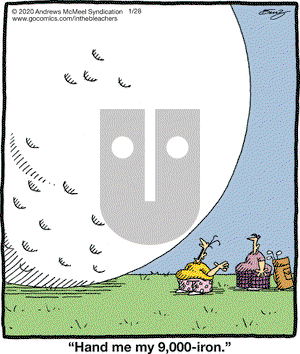 In the Bleachers on Tuesday January 28, 2020 Comic Strip