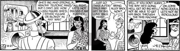 Alley Oop on Friday August 27, 1954 Comic Strip
