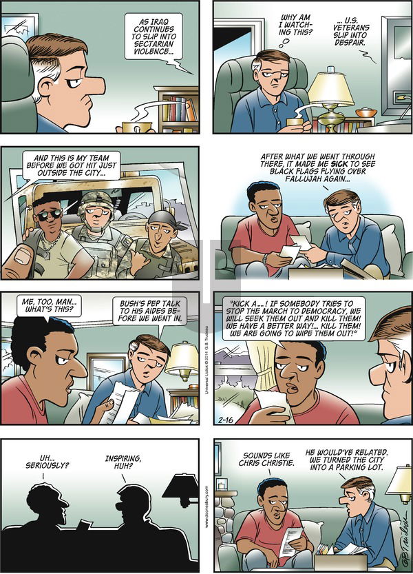 Doonesbury on Sunday February 16, 2014 Comic Strip