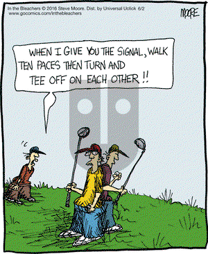 In the Bleachers on Thursday June 2, 2016 Comic Strip