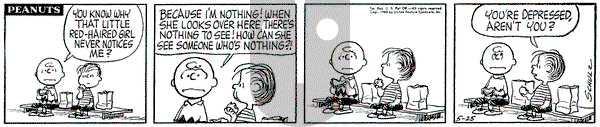 Peanuts on Monday May 25, 1964 Comic Strip