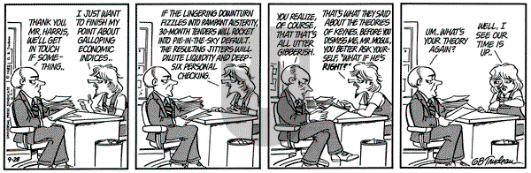 Doonesbury on Tuesday September 28, 1982 Comic Strip