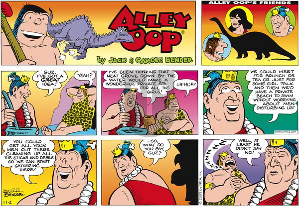 Alley Oop on Sunday November 2, 2003 Comic Strip