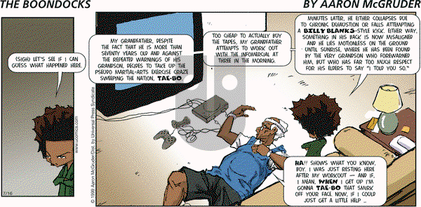 The Boondocks on Friday July 14, 2006 Comic Strip