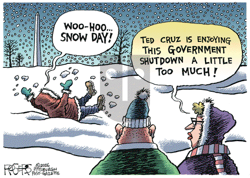 Rob Rogers on Tuesday January 26, 2016 Comic Strip