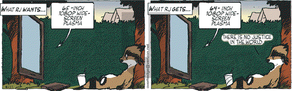 Over the Hedge on Wednesday April 22, 2009 Comic Strip