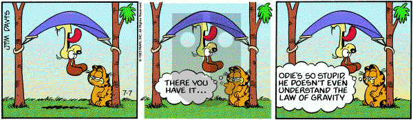 Garfield on Thursday July 7, 1983 Comic Strip