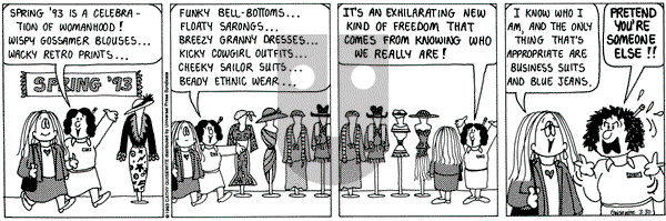 Cathy Classics on Tuesday March 30, 1993 Comic Strip