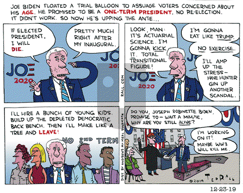 Ted Rall on Monday December 23, 2019 Comic Strip