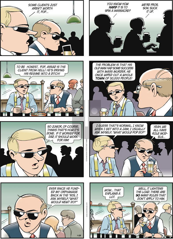 Doonesbury on Sunday January 29, 2012 Comic Strip