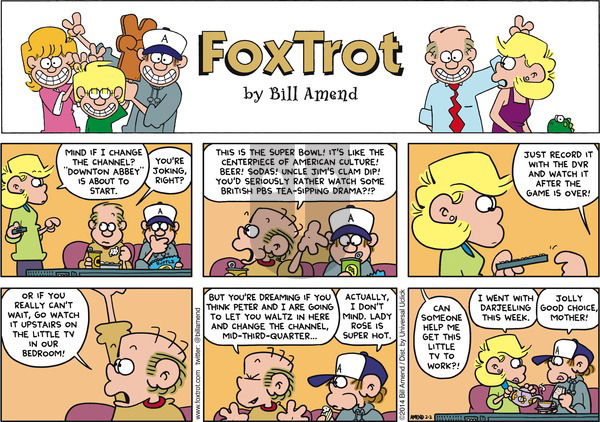 FoxTrot on Sunday February 2, 2014 Comic Strip