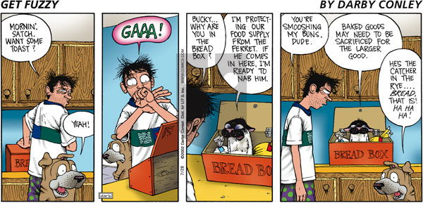 Get Fuzzy on Sunday July 28, 2002 Comic Strip
