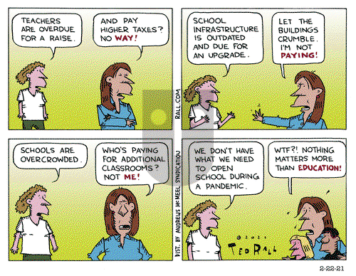 Ted Rall on Monday February 22, 2021 Comic Strip