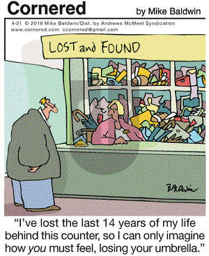 Cornered on Saturday April 21, 2018 Comic Strip