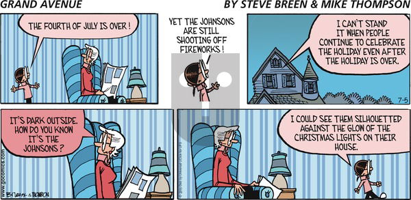 Grand Avenue on Sunday July 5, 2015 Comic Strip