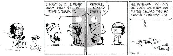 Calvin and Hobbes on Friday February 7, 2025 Comic Strip