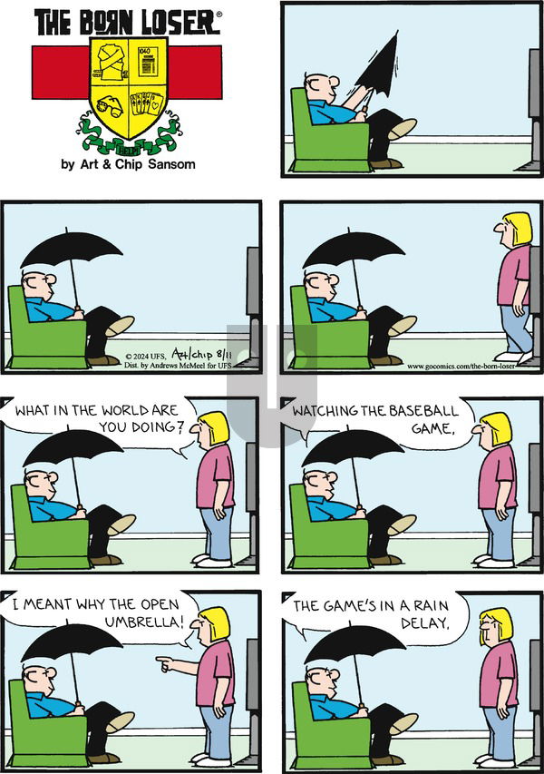 The Born Loser on Sunday August 11, 2024 Comic Strip