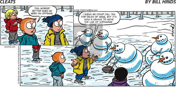 Cleats on Sunday January 15, 2006 Comic Strip