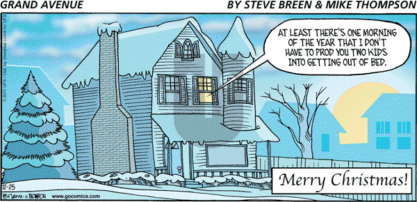 Grand Avenue on Sunday December 25, 2011 Comic Strip