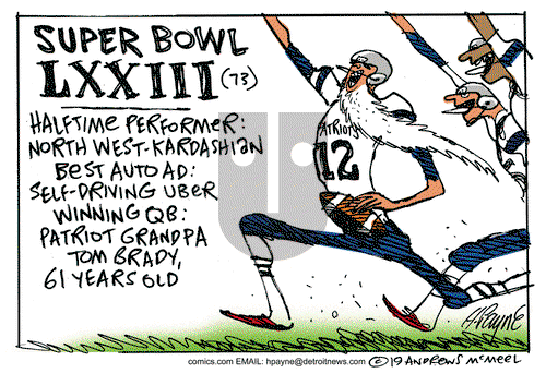 Henry Payne on Wednesday February 6, 2019 Comic Strip