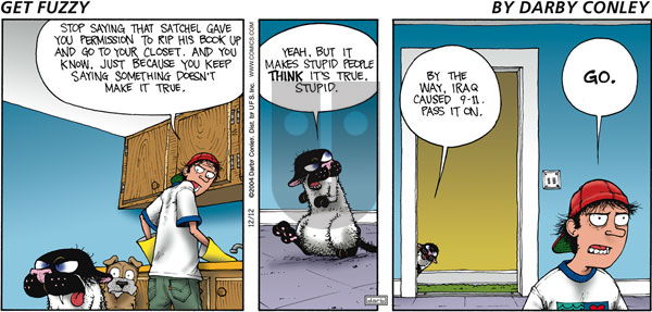 Get Fuzzy on Sunday December 12, 2004 Comic Strip