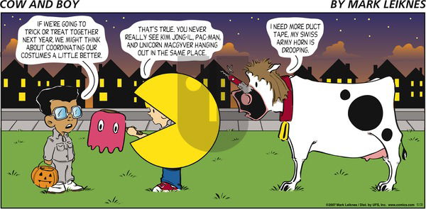 Cow and Boy Classics on Sunday October 28, 2007 Comic Strip