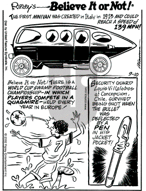 Ripley's Believe It or Not on Tuesday September 10, 2002 Comic Strip