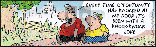 Frank and Ernest on Tuesday August 25, 2020 Comic Strip