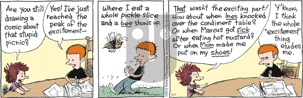 Cul de Sac on Friday July 7, 2017 Comic Strip