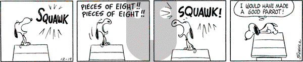 Peanuts - Saturday December 19, 1964 Comic Strip
