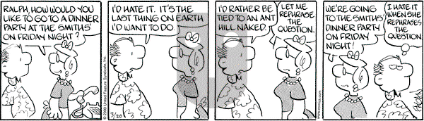 Drabble on Monday March 20, 2000 Comic Strip