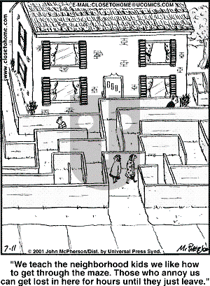 Close to Home - Wednesday July 11, 2001 Comic Strip