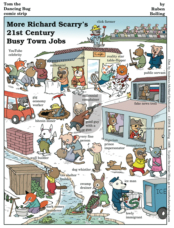 Tom the Dancing Bug on Friday October 12, 2018 Comic Strip