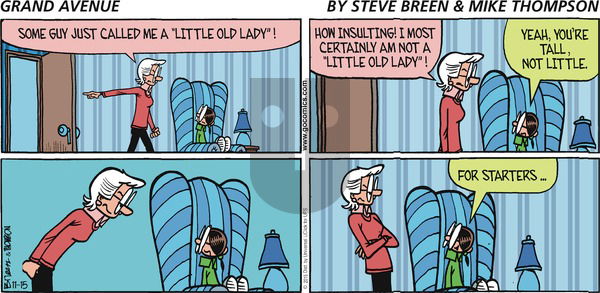 Grand Avenue on Sunday November 15, 2015 Comic Strip