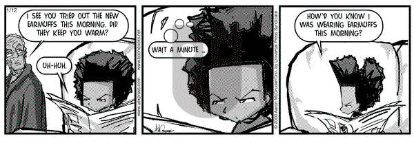 The Boondocks on Wednesday January 12, 2000 Comic Strip
