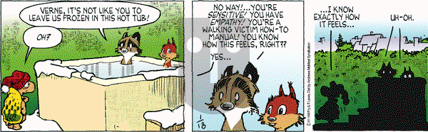 Over the Hedge on Thursday January 18, 2018 Comic Strip