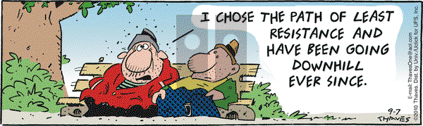 Frank and Ernest on Monday September 7, 2015 Comic Strip