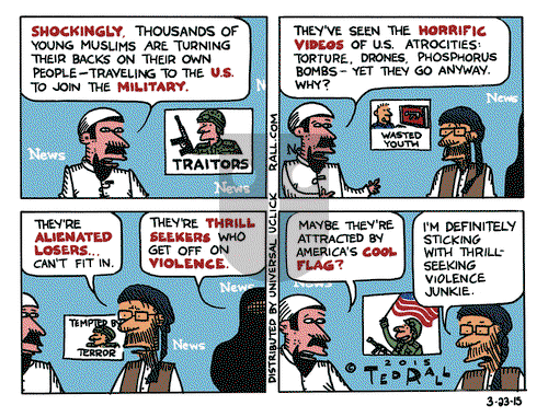 Ted Rall on Monday March 23, 2015 Comic Strip