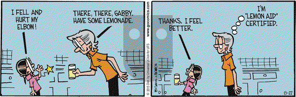 Grand Avenue on Saturday August 22, 2015 Comic Strip