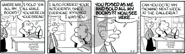 Drabble on Saturday February 9, 2002 Comic Strip